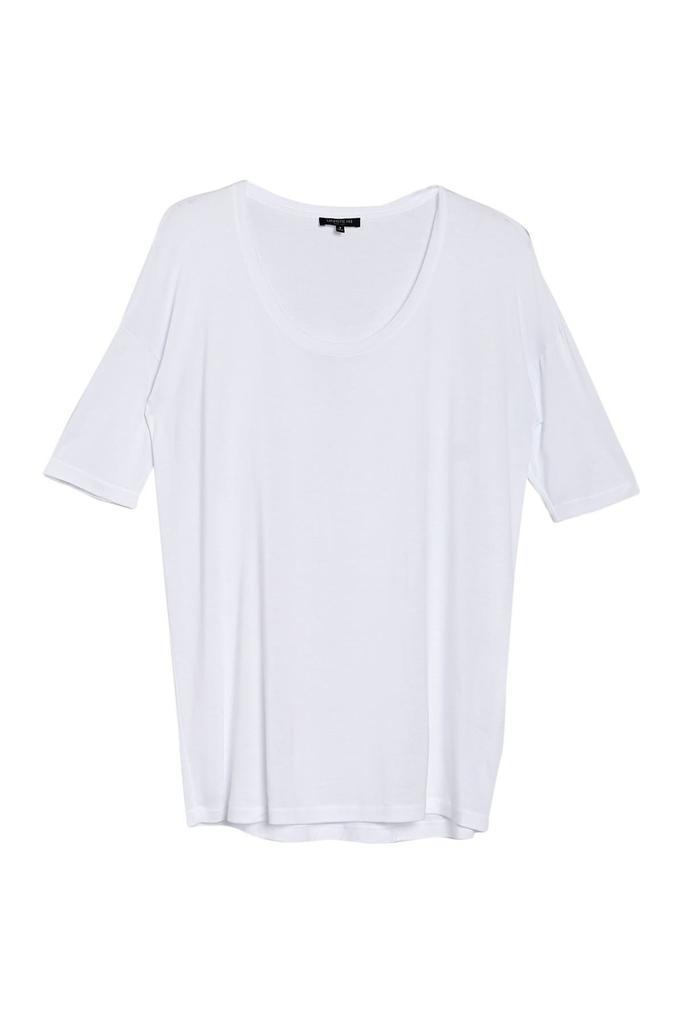 Lafayette 148 New York Kirsten Scoop Neck Top