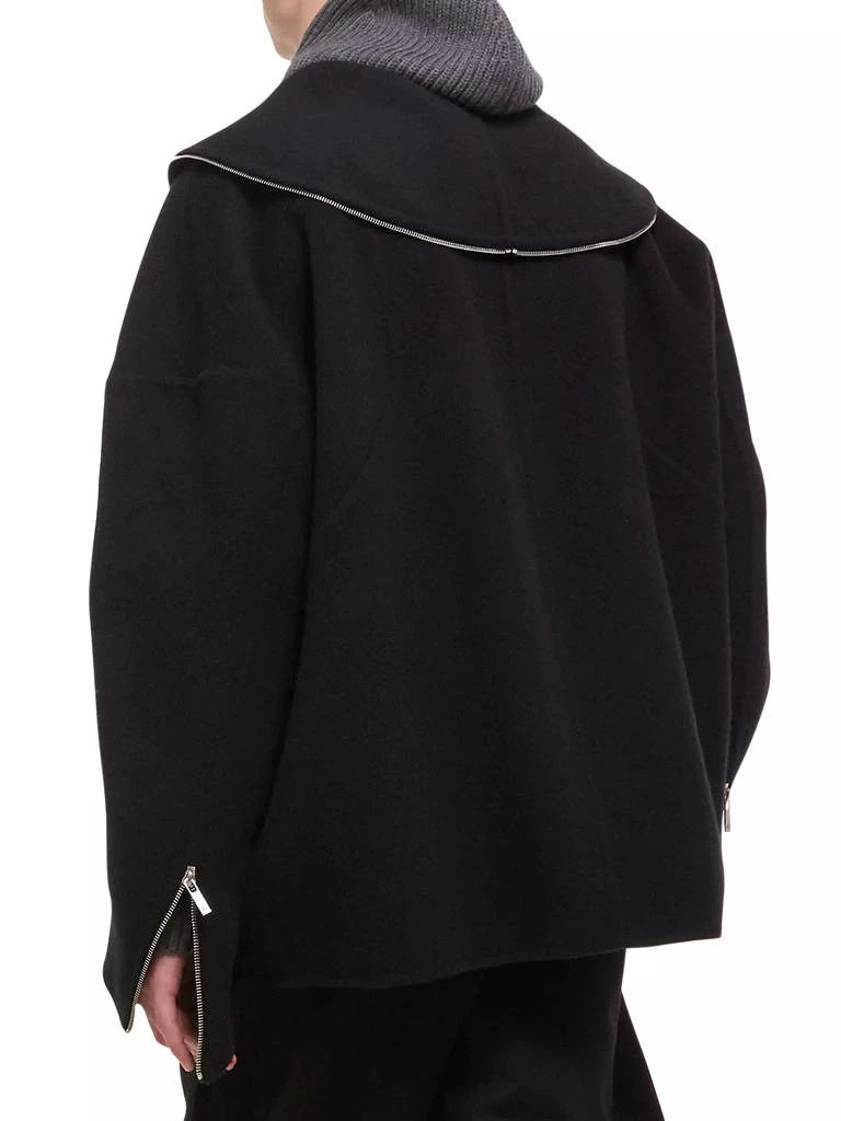 Helmut Lang Wool Hooded Coat 6