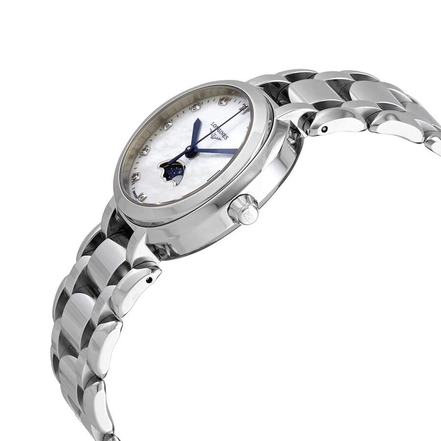 Longines Prima Luna Quartz Diamond White Dial Unisex Watch L8.115.4.87.6 2