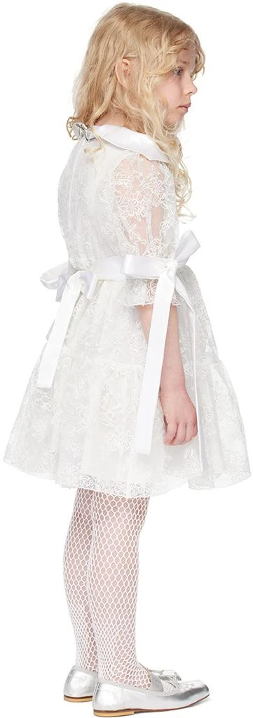 CHOPOVA LOWENA SSENSE Exclusive Kids White Flower Girl Dress 3