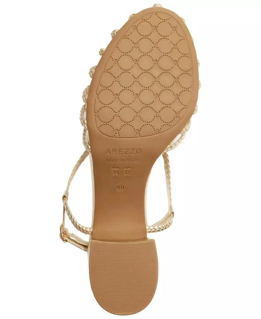 Arezzo Women's Paola Mid Block Sandals 5