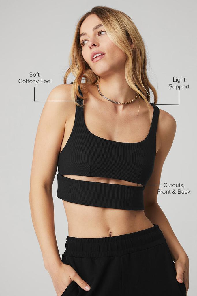 Alo Slit Bra - Ivory