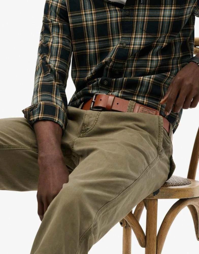 Superdry Superdry Utility chino trousers in chive green 4