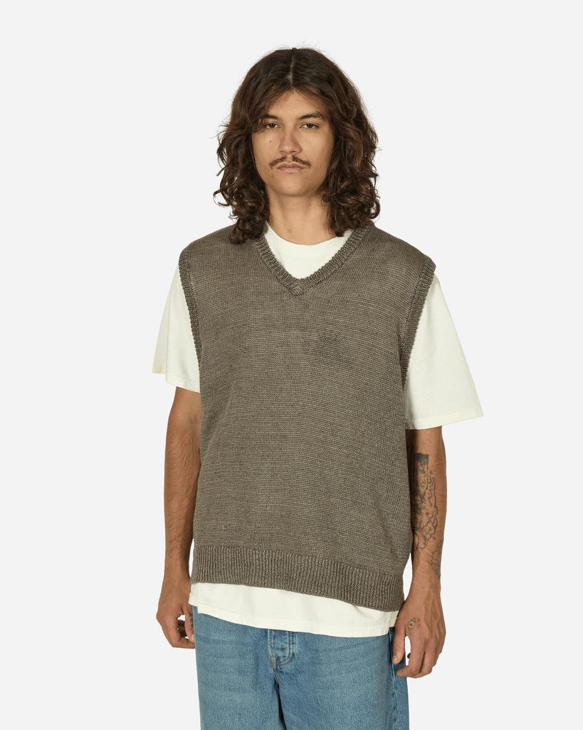 【STUSSY】LOOSE KNIT LINEN VEST / STONE LOOSE KNIT LINEN VEST STONE | BODEGA – Bodega