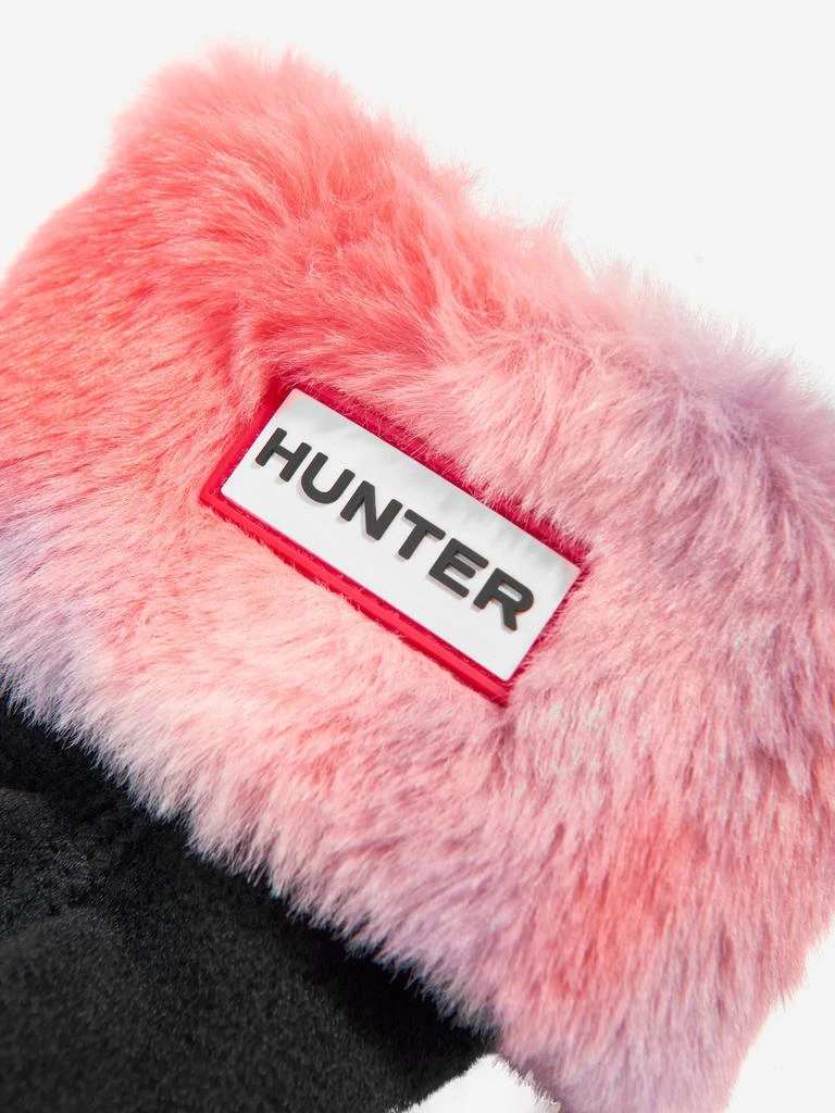 Hunter Hunter Girls Faux Fur Boot Socks in Multicolour 3