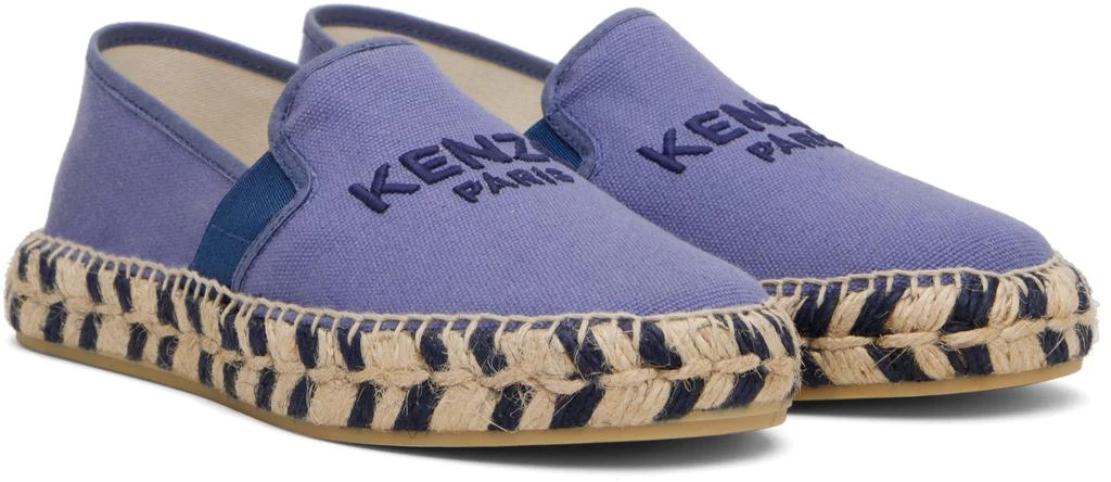 Kenzo Purple Canvas Espadrilles 4
