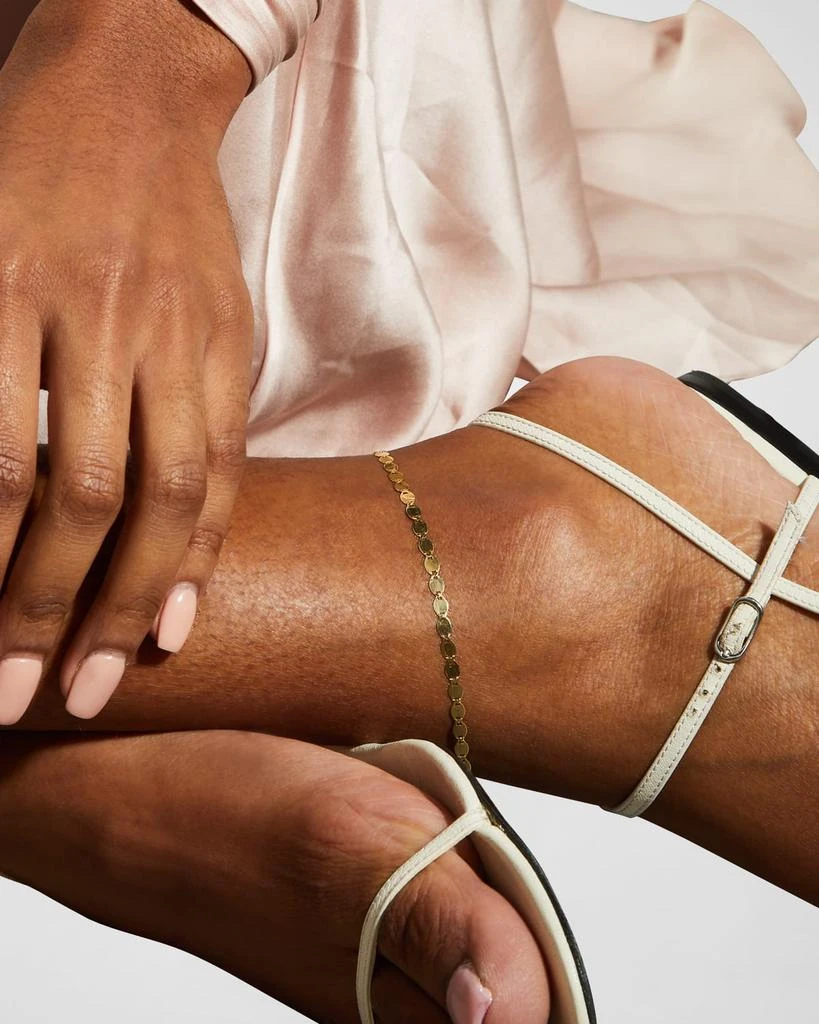 LANA 14K Gold Mega Nude Chain Anklet 2