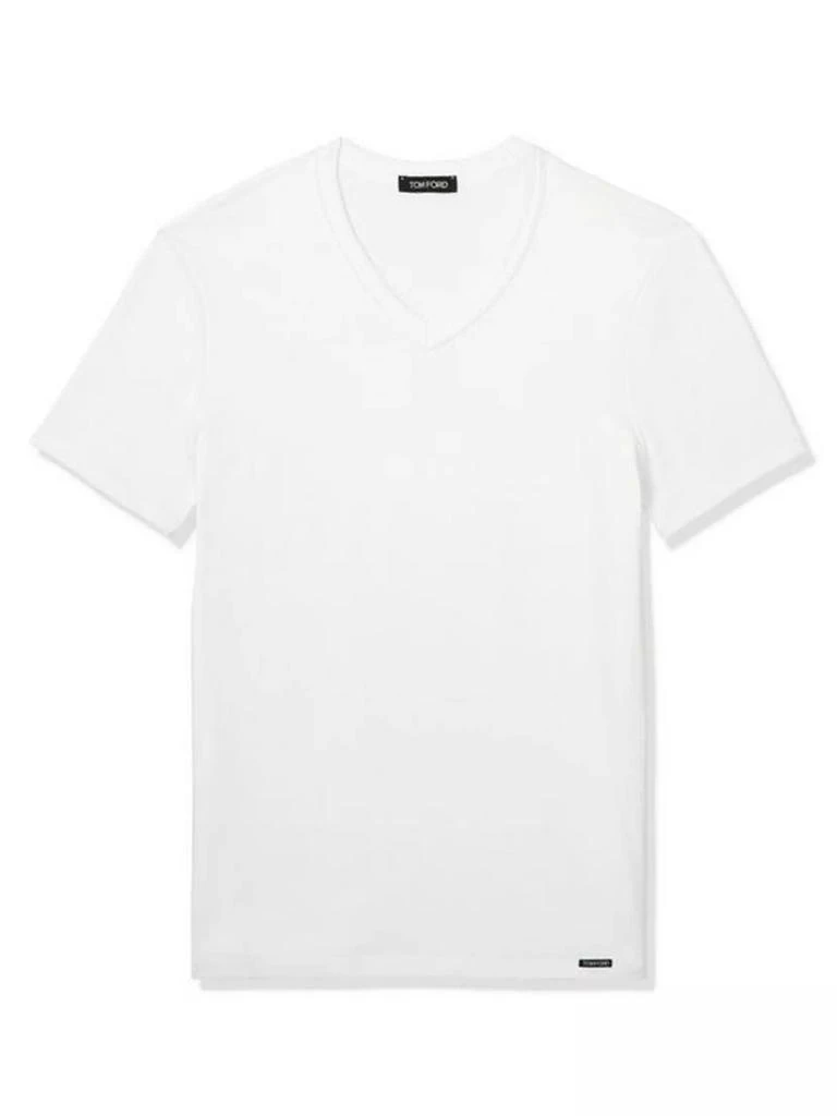 Tom Ford Stretch-Cotton V-Neck T-Shirt 1
