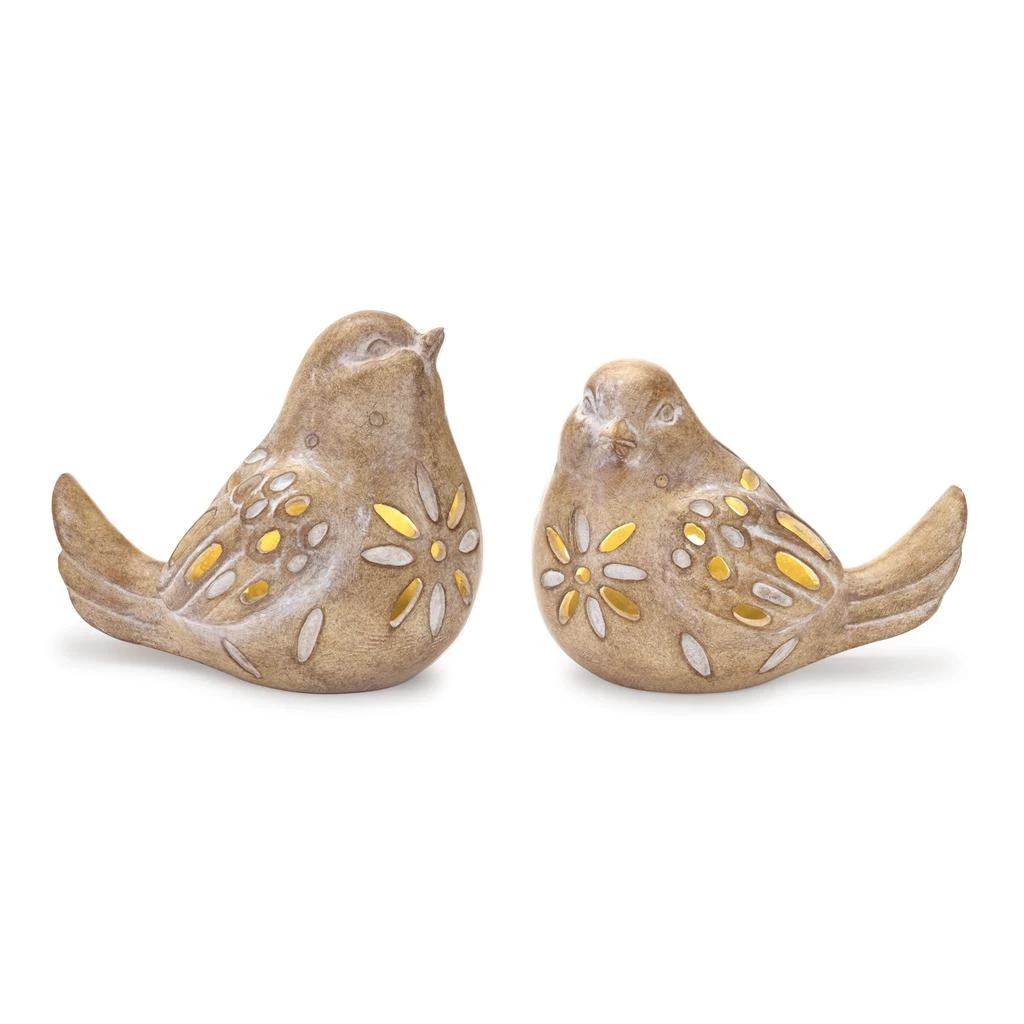 Hivvago LED Bird Figurine (Set of 2)