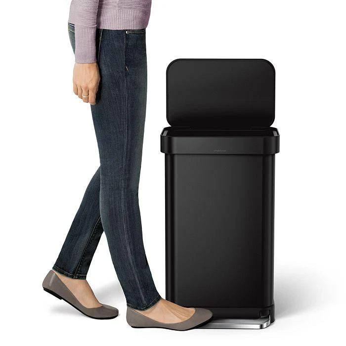 simplehuman 45L Rectangular Step Trash Can 4