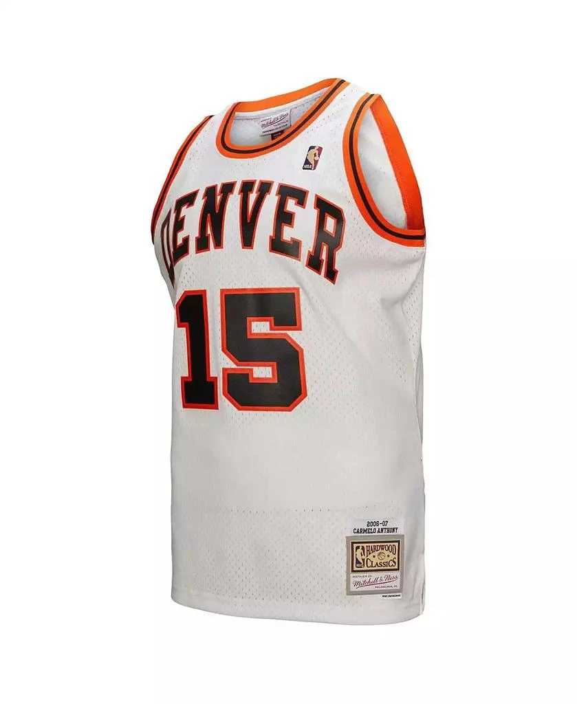 Mitchell & Ness Men's Carmelo Anthony White Denver Nuggets 2006/07 Swingman Jersey 5