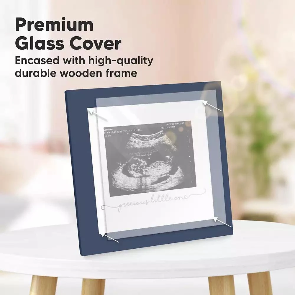 KeaBabies Solo Baby Sonogram Picture Frame, Modern Ultrasound Picture Frames, Pregnancy Announcements Sonogram Frame 4