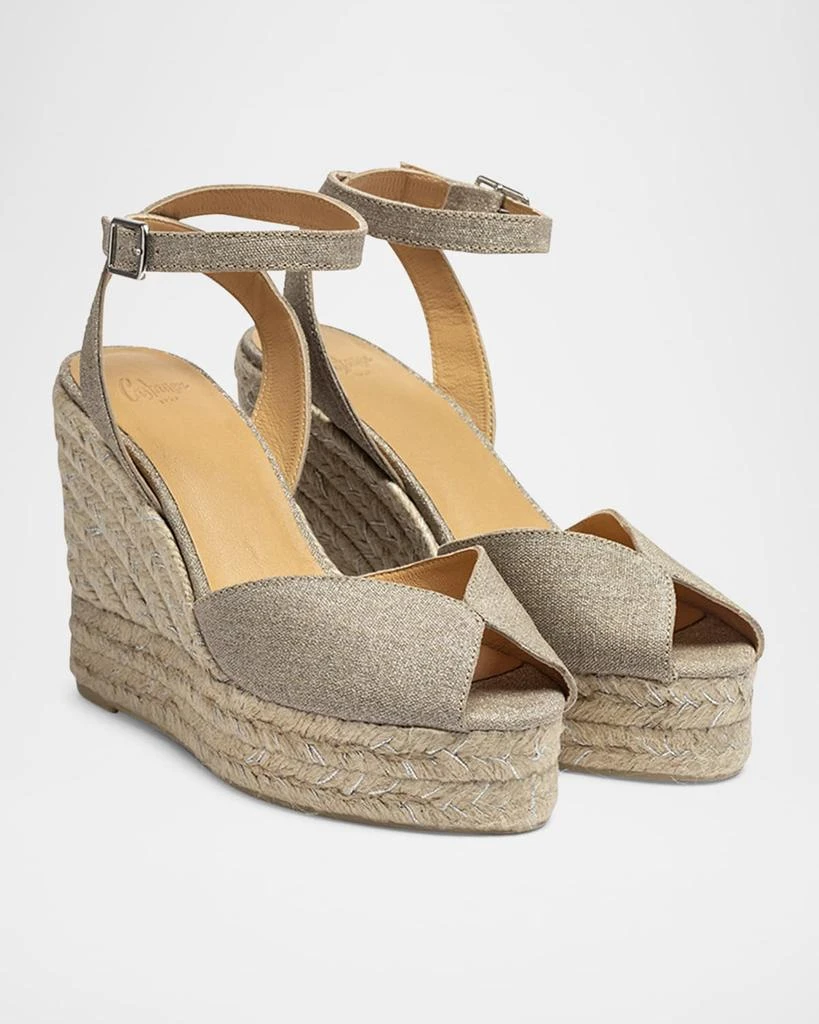 Castaner Blossom Simmer Canvas Wedge Espadrilles 2
