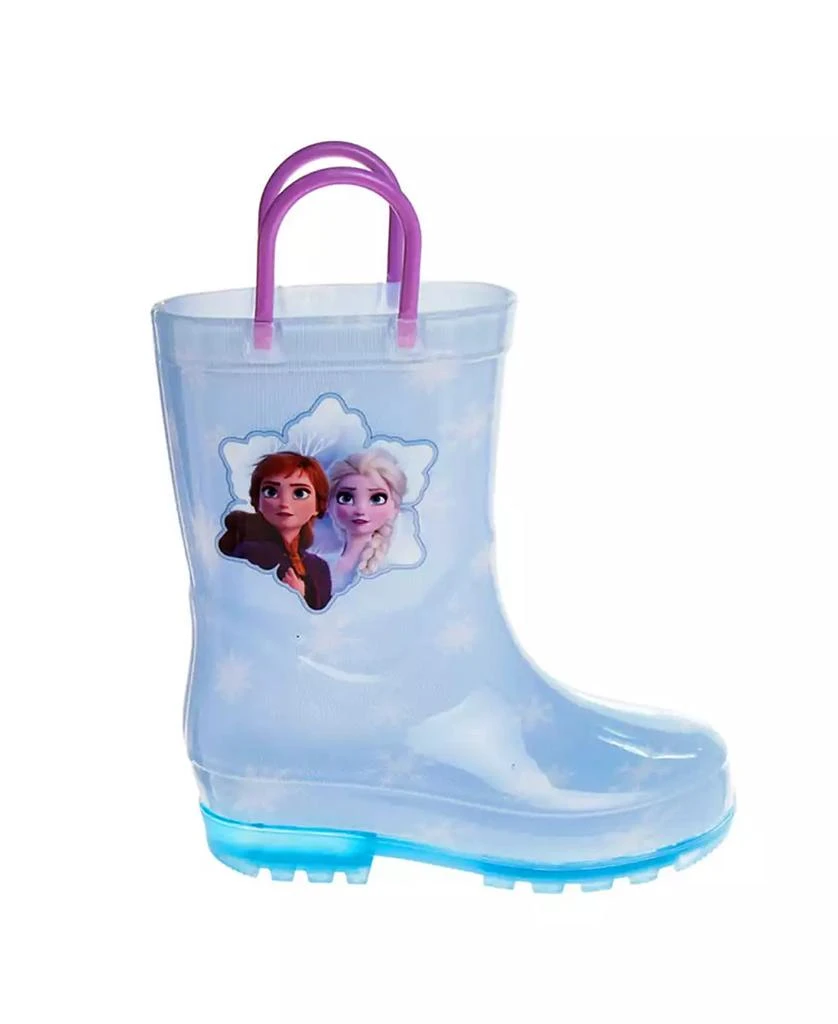 Disney Toddler Girls Frozen Anna and Elsa Dual Sizes Rain Boots 2