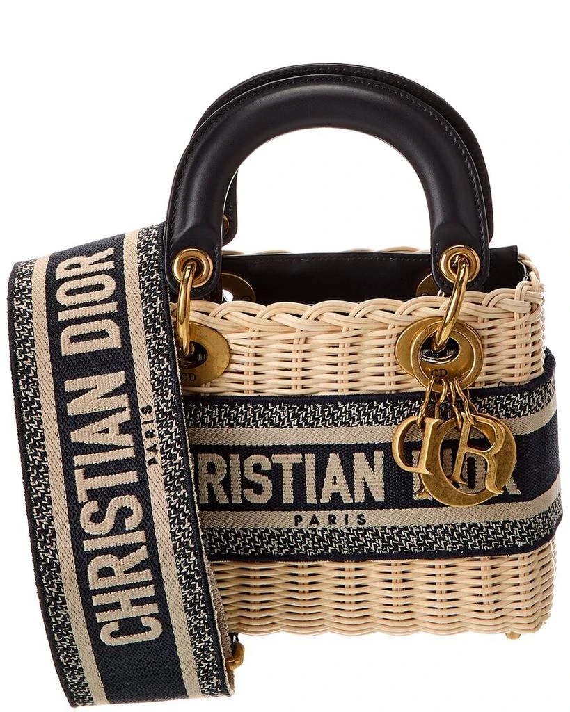 Dior Lady  Wicker Tote 1