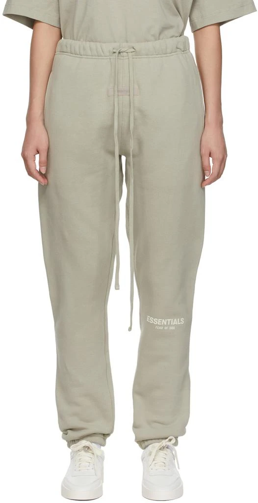 Essentials Green Fleece Lounge Pants 1