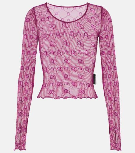 MARINE SERRE Moonagram mesh top 1