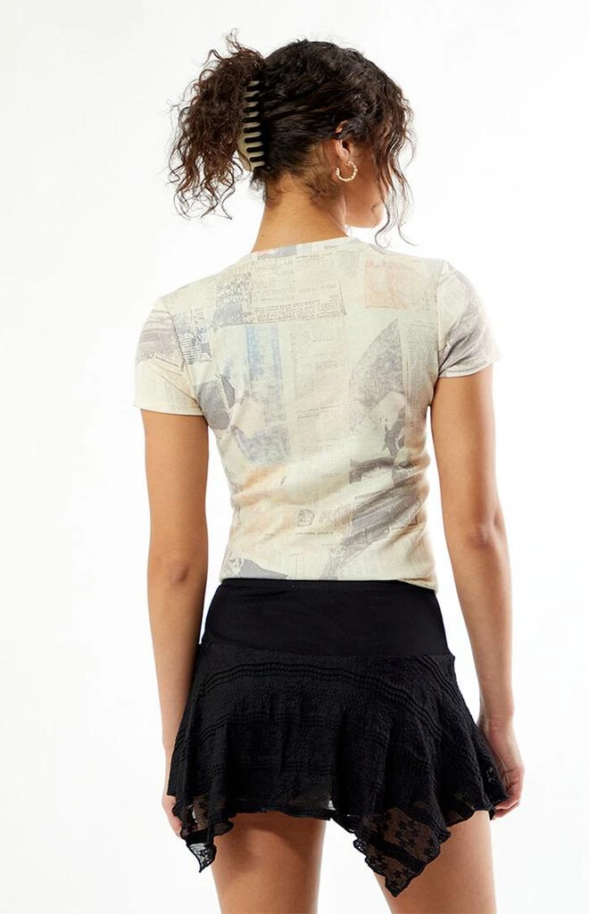 Your Favorite Newspaper Print Skimmer T-Shirt 5