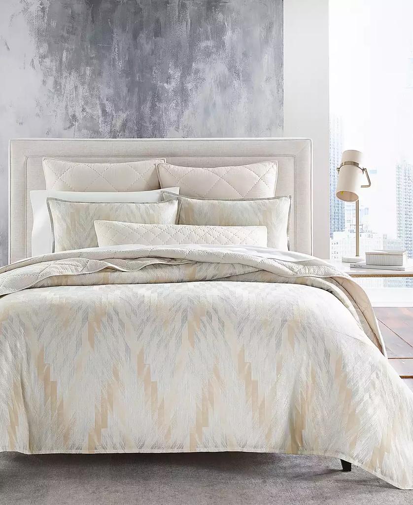 Hotel Collection Textured Chevron 3-Pc. Comforter Set, Full/Queen, Exclusively at Macy’s