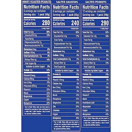 Planters Planters Variety Pack Cashews & Peanuts, 24 pk. 2