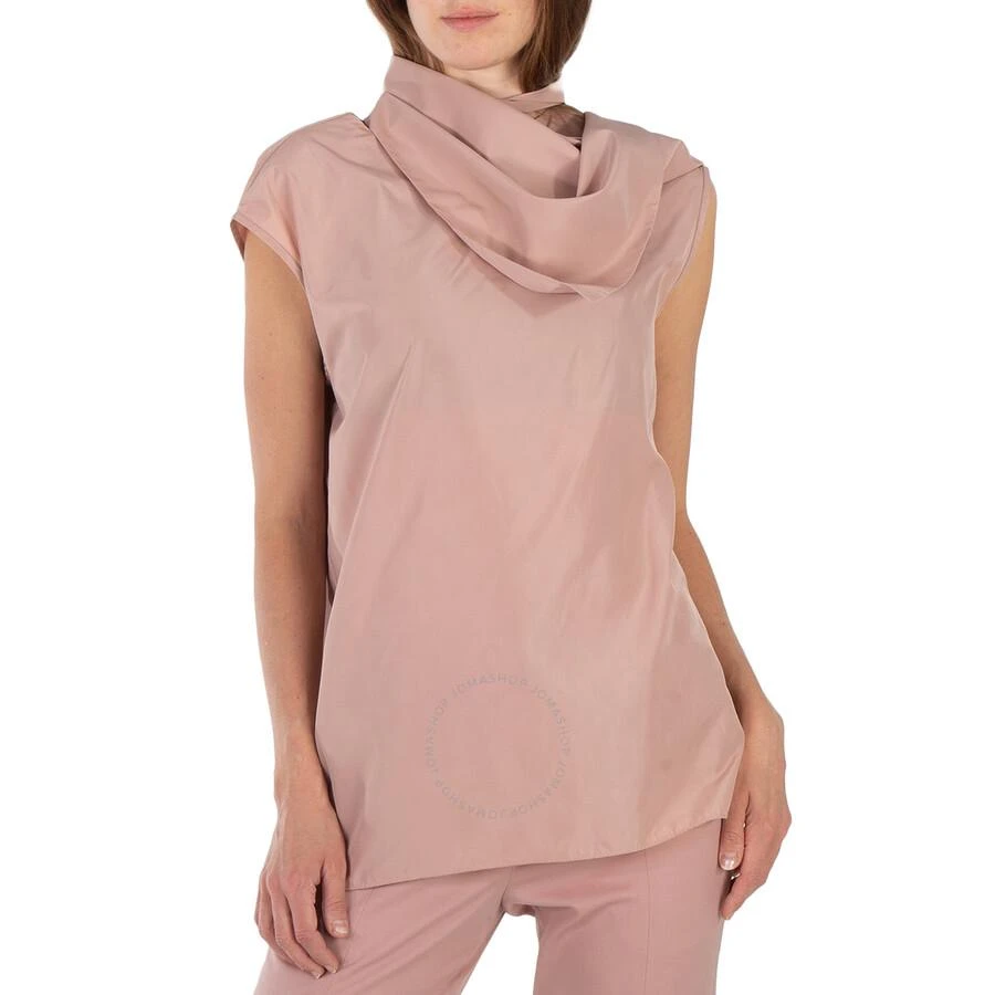 Tibi Tibi Toffee Nylon Sleeveless Cocoon Top, Size X-Small 3