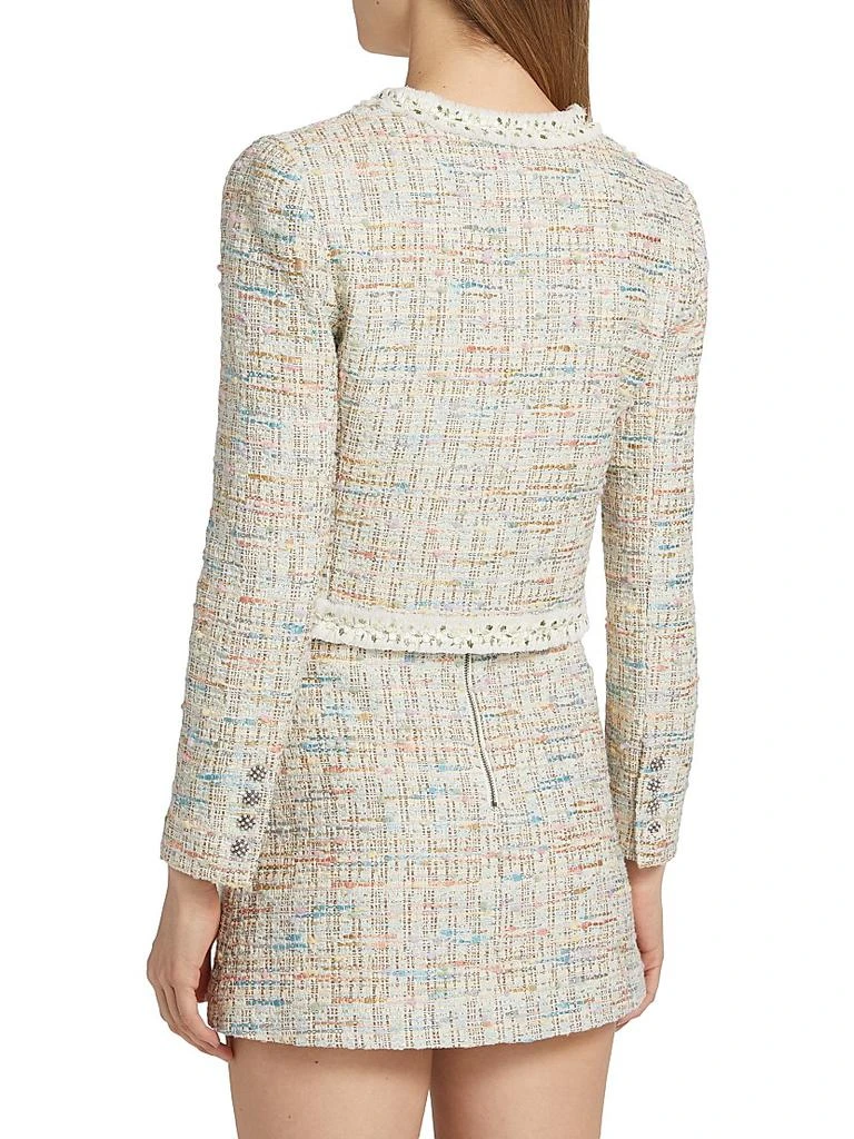 Alice + Olivia Peyton Tweed Cropped Jacket 5