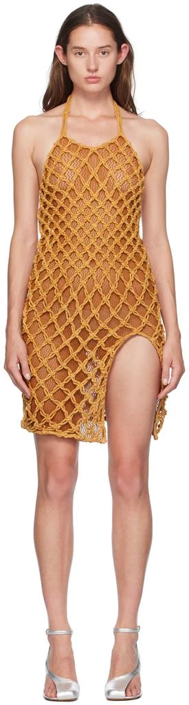 Orange Halter Neck Midi Dress  On Sale Now with Up to 60% Off | Discover  Exclusive Deals & Savings at BeyondStyle  Authentic Isa Boulder women|mid  length dresses with Limited-Time Discounts,
