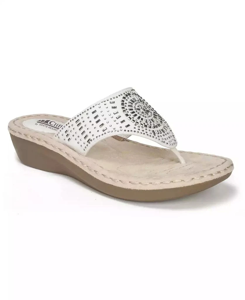 White Mountain Cienna Comfort Thong Sandals