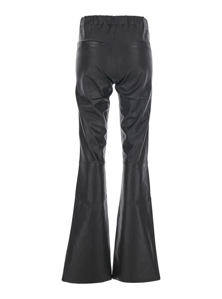 Arma 'Izzy' Black Flared Pants In Leather Woman 1