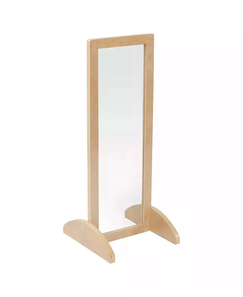 ECR4Kids Toddler Single-Sided Bi-Directional Mirror, Natural