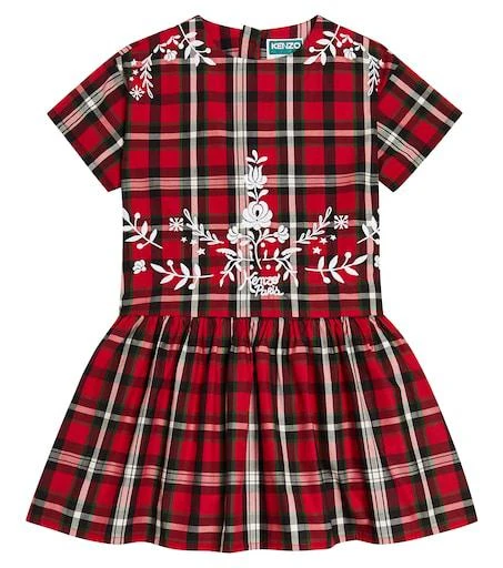 white christmas dresses Pomander Place Navy Cotton Poplin Kenzo Dress Navy / Xs main image 0