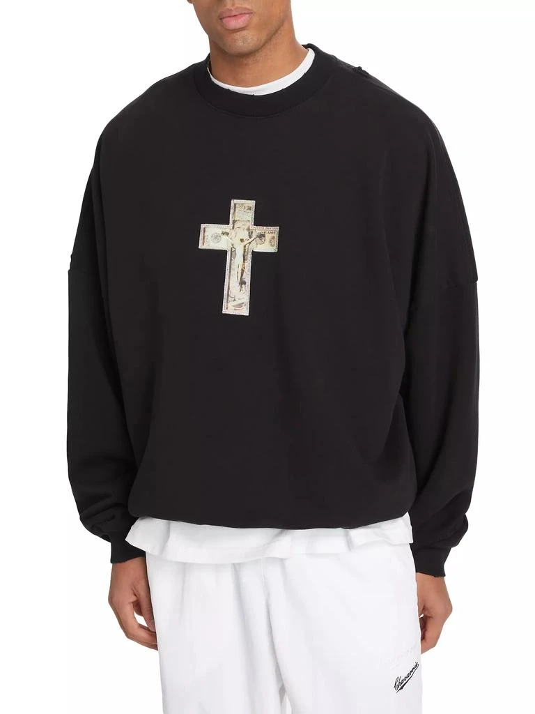 Willy Chavarria Hooligan Cotton Oversized Sweatshirt 3