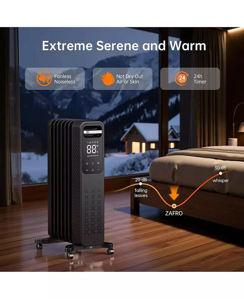 Cowsar 1500W Oil Filled Radiator Heater with Digital Thermostat 
Timer 6