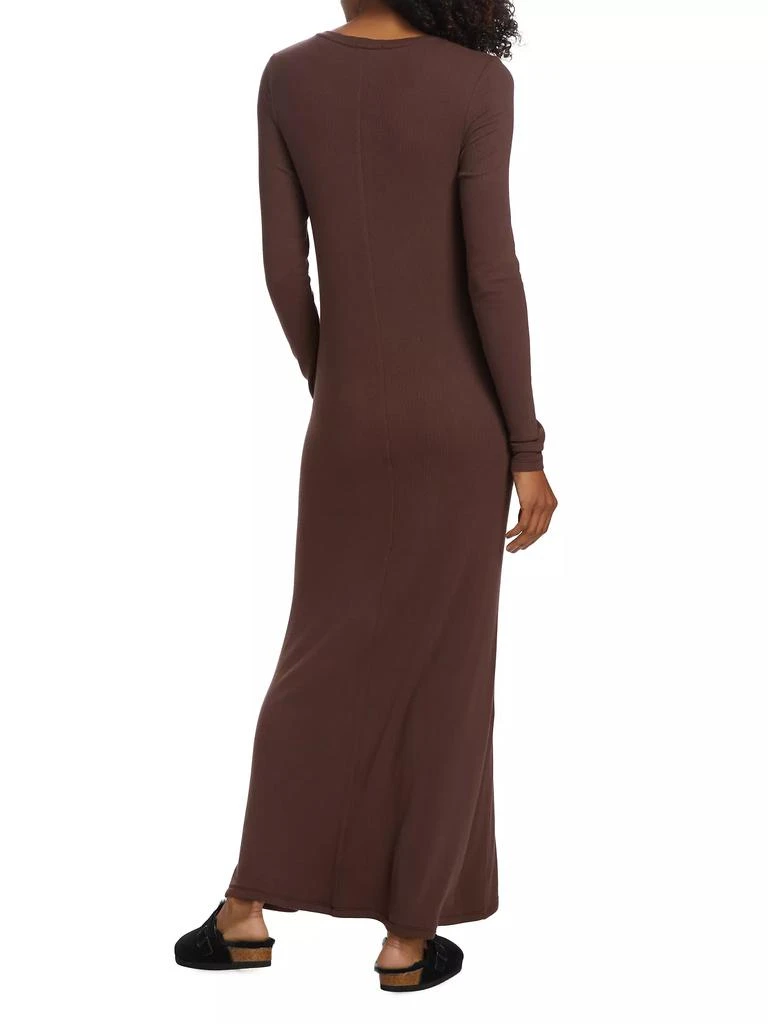 ATM Anthony Thomas Melillo Modal Rib Henley Maxi Dress 5