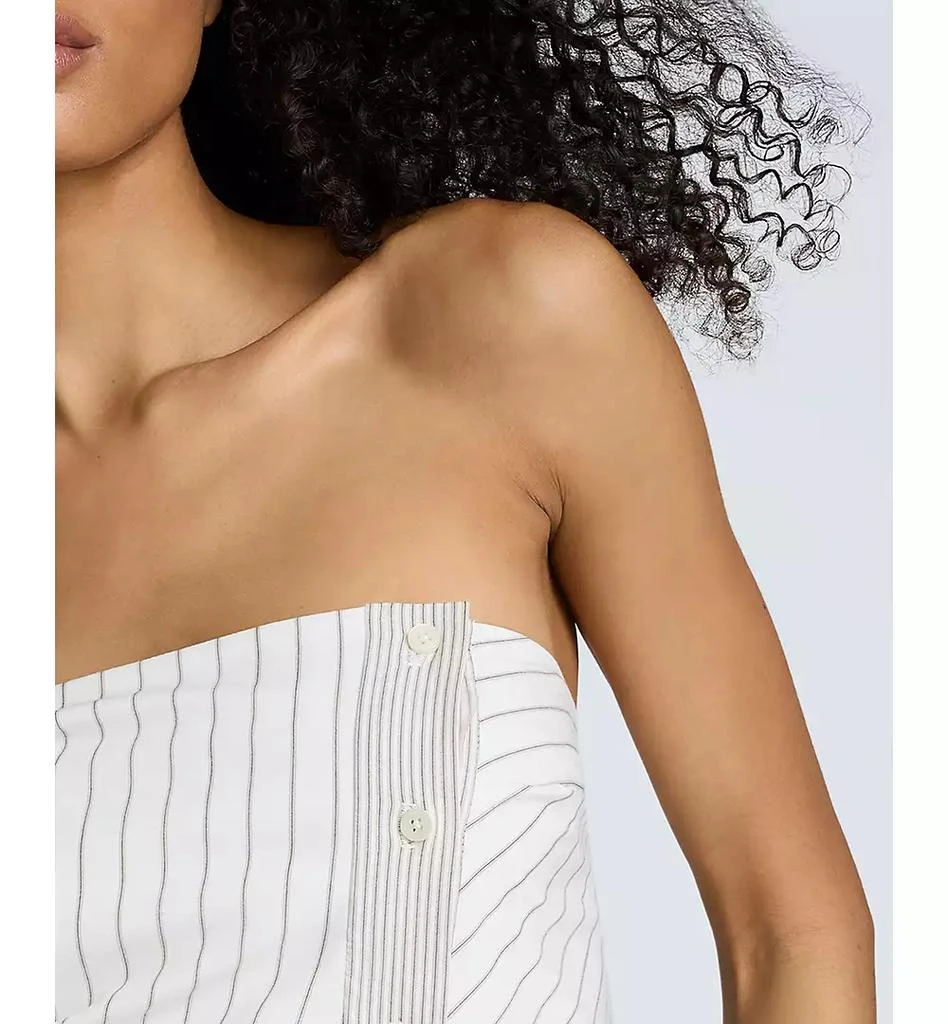 Kenneth Cole Women's Strapless Fitted Side-Pleat Top 4