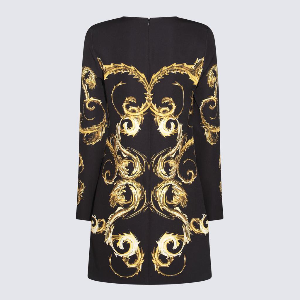 Versace Jeans Couture Versace Jeans Couture Black And Gold Dress