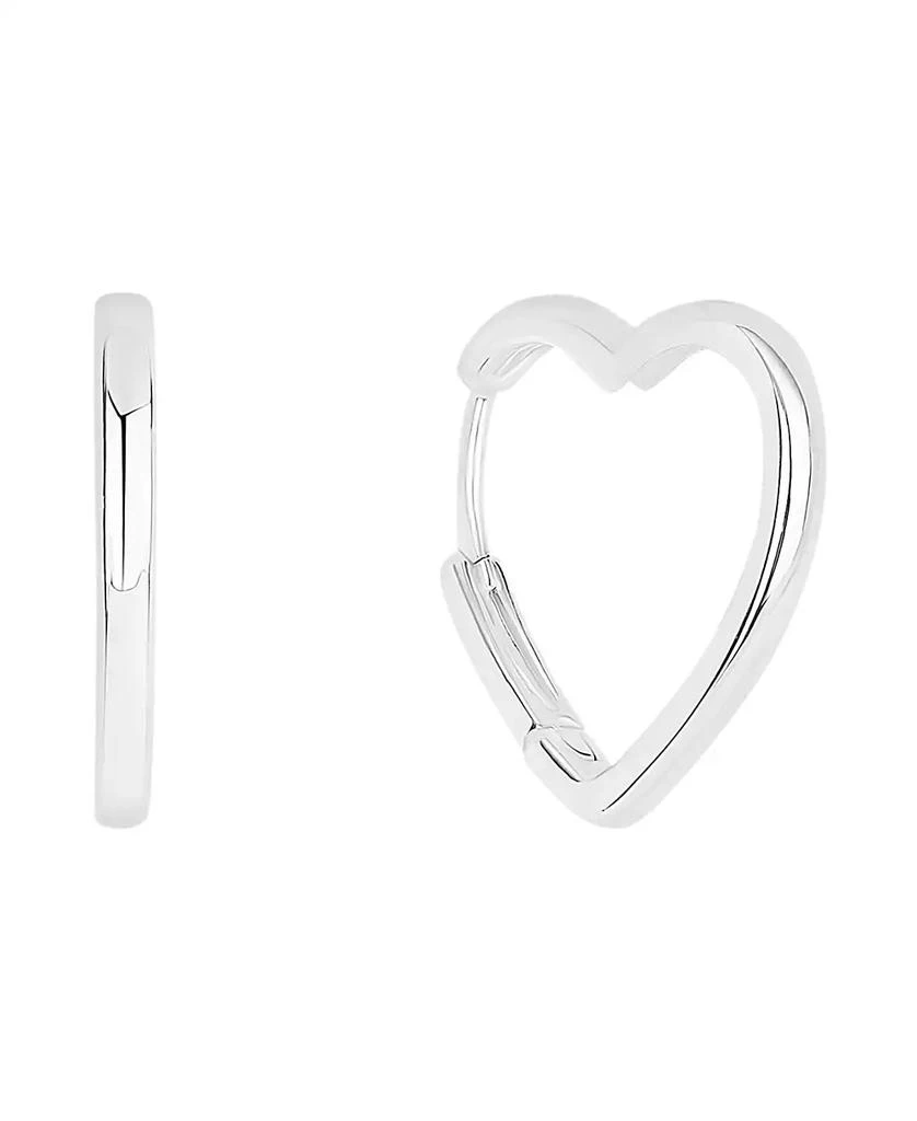And Now This Heart Hinged Hoop Earrings