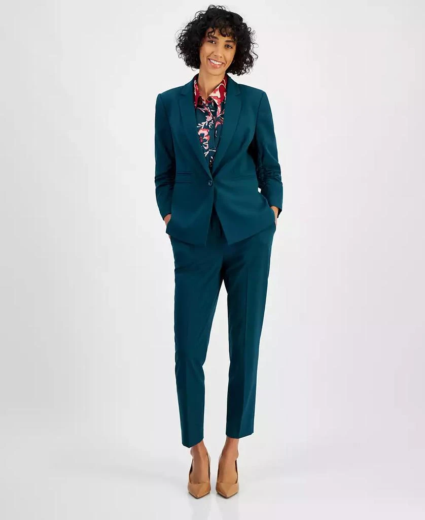 Tahari Women's Ruched-Sleeve Blazer 3