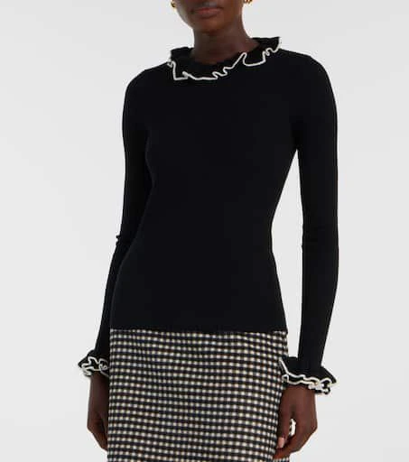 Valentino Ruffled virgin wool sweater 6