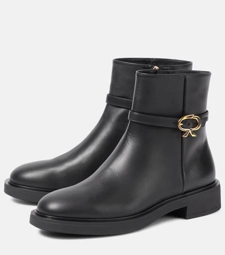Gianvito Rossi Ribbon Dumont 20 leather ankle boots 5