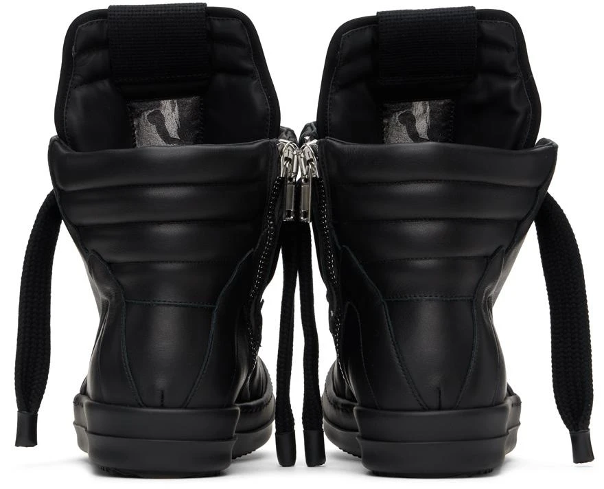 Rick Owens Black Jumbo Laced Geobasket Sneakers 2