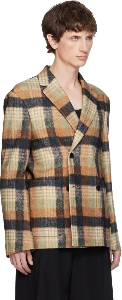 Dries Van Noten Multicolor Boxy Wool Blazer 2