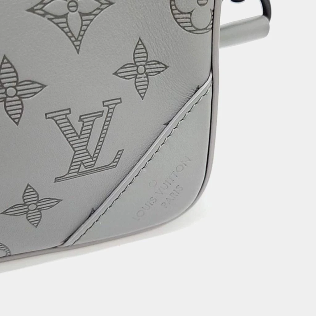 Louis Vuitton Louis Vuitton Grey Leather Shadow Duo Messenger Crossbody Bag 6