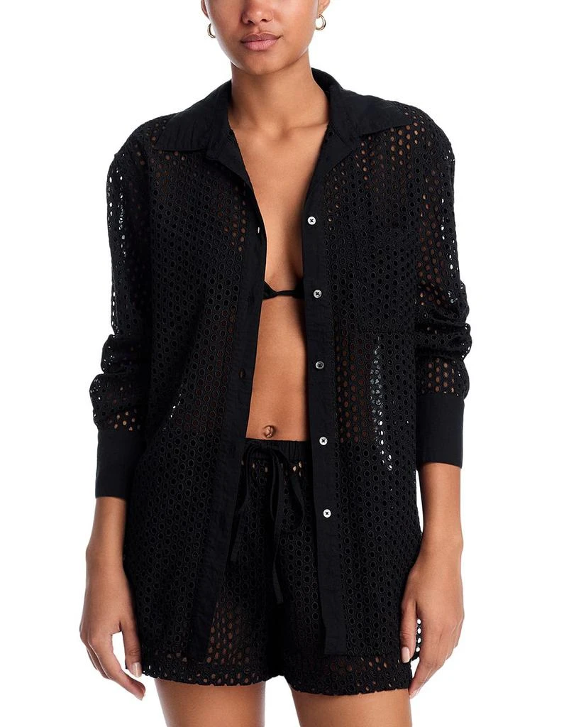 Solid
Striped The Bronte Cover-Up Shirt from Bloomingdale
s