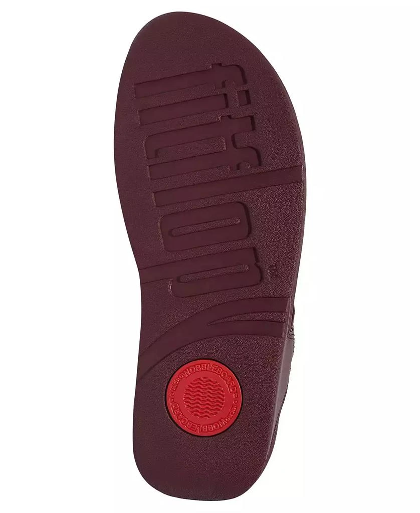 FitFlop Women's Lulu Chunky Snaffle Leather Toe-Post Sandals 4