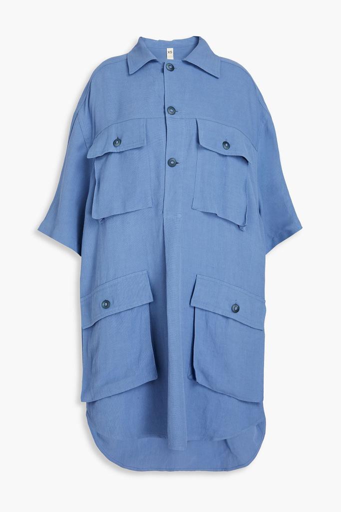 PETAR PETROV Pleated twill shirt dress