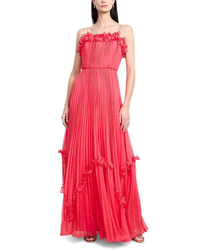 Shirring Ruffle Gown  On Sale Now with Up to 31% Off | Discover Exclusive  Deals & Savings at BeyondStyle  Authentic BCBG women|dress with  Limited-Time Discounts, Free Shipping, and Price Comparisons