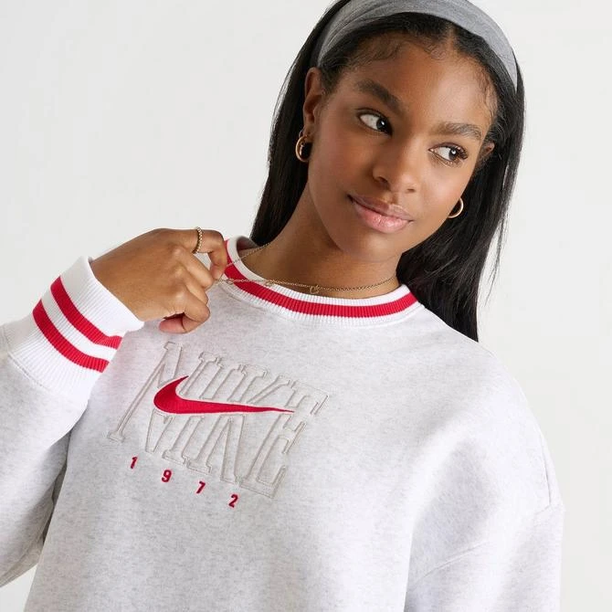 NIKE Women's Nike Sportswear Phoenix Fleece Oversized Graphic Crewneck Sweatshirt 5