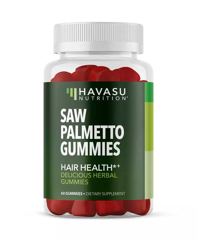 Havasu Nutrition Saw Palmetto Gummies, Raspberry Flavored, 60ct
