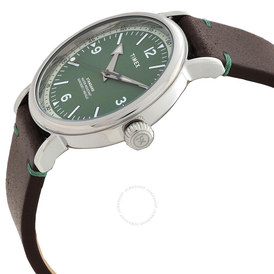 Timex Open Box - Timex Standard Quartz Green Dial Men's Watch TW2V71200VQ